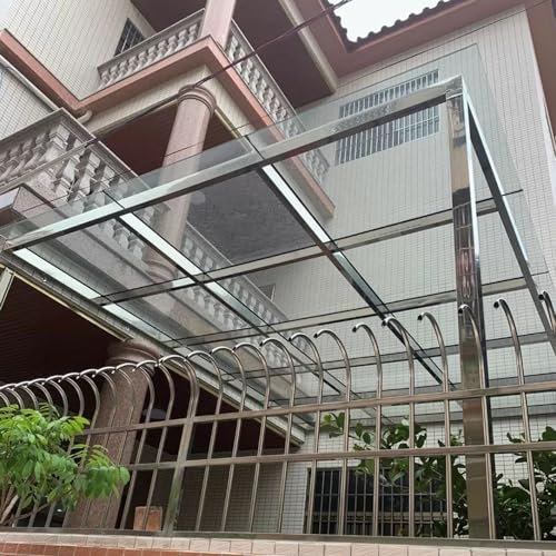 Toiture en polycarbonate transparent pour auvent de jardin et serre 12 m froid flexible résistant aux chocs et incassable facile à plier/couper avec vis incluses