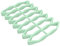 Bodhi2000 Alfombrilla de silicona para asar al vapor, antiadherente, resistente al calor, para ollas a presión, freidoras de aire, color verde claro