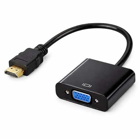 HDMI auf VGA,HDMI VGA Adapter,Unidirektional HDMI-Computer auf VGA-Monitor Adapter (Stecker auf Buchse),kompatibel für Laptop,PC,Monitor,Projektor,HDTV, Chromebook,Raspberry Pi,Roku,Xbox und mehr