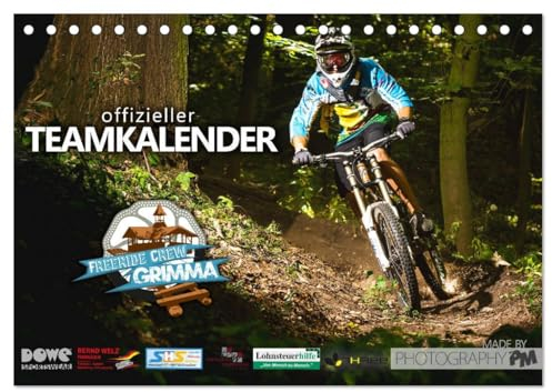 Freeride Crew Grimma - Offizieller Teamkalender (Tischkalender 2025 DIN A5 quer), CALVENDO Monatskalender: Downhill Mountainbiking (CALVENDO Sport)