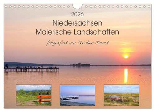 Niedersachsen - Malerische Landschaften (Wandkalender 2026 DIN A4 quer), CALVENDO Monatskalender: Malerische Landschaften zum Träumen (CALVENDO Natur)