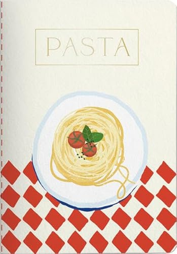Rezeptbuch Pasta: Notizheft A6, für Rezepte, zum Ausfüllen, Goldveredelung, Fadenheftung, 48 Seiten SchreibLiebe
