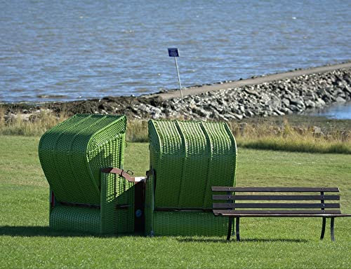 HANSEPUZZLE 34054 - Strandkorb Puzzle 1000 Teile | Reisen Puzzle mit hochwertiger Puzzle Aufbewahrung: Kartonbox und Wieder verschließbarem Beutel | Puzzle-Maße: 60 x 46 cm