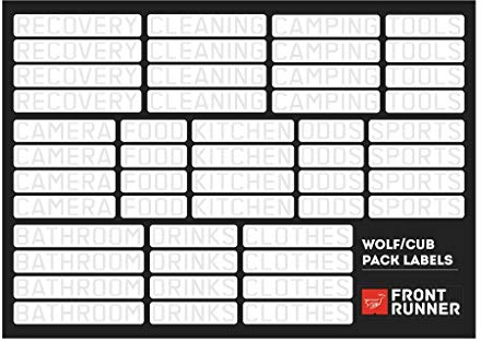Front Runner Wolf Pack und Cub Box Organisation-Labels