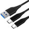 2Pack 3M Cable Chargeur pour Sony Manette,Playstation 4,DualShock 4,PS4 Pro/ PS4 Slim,Xbox One/Xbox One S/ Elite/Xbox One X,Cordon de Recharge Nylon Tressé,Micro USB