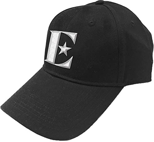 Elton John Men's White E Baseball Cap Black