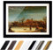 Bild mit Rahmen - Rembrandt Winterlandschaft 60x40 cm ca. A2 - Gerahmter Kunstdruck inkl. Galerie Passepartout Alte Meister - Rahmen schwarz
