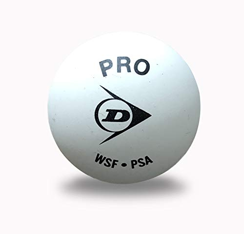 Dunlop Sports Revelation Pro Glass Court Squashball, Weiß, 12-Ball-Box