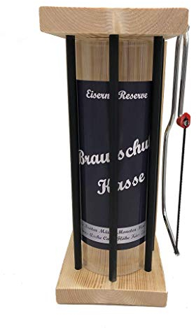 * Brautschuh Kasse Eiserne Reserve Spardose Black XL incl. Säge zum zersägen der Stäbe, Geldgeschenk, das andere Sparschwein, witzige Sparbüchse, Geschenkidee