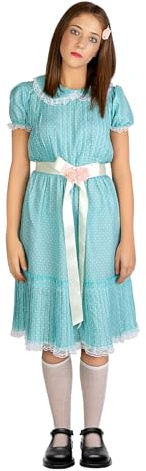 Funidelia Disfraz Oficial de El Resplandor para mujer, Incluye vestido, calcetines, adorno para el pelo, Talla M - Traje para adultos para fiestas, Carnaval y Halloween