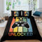 AYMAING Bettwäsche-Set, Bunt Spiele Gamepad Motiv Bettbezug 135x200 cm, Kopfkissenbezug 50 x 75 cm, Microfaser
