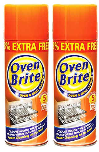 2 x Oven Grill BBQ Racks Cleaner Easy Clean Specially Formulated Effectively Remove Grease For Electric and Gas Ovens 400ml 33% Extra Free