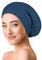 OLESILK Seide & Baumwolle Slouch Beanie Mütze Schlafhaube Seide Chemo Kopfbedeckung dünne leichte und weiche Laufmütze Strickmütze Unisex Jersey Sommermütze verstellbar für Damen & Herren, Blaugrün