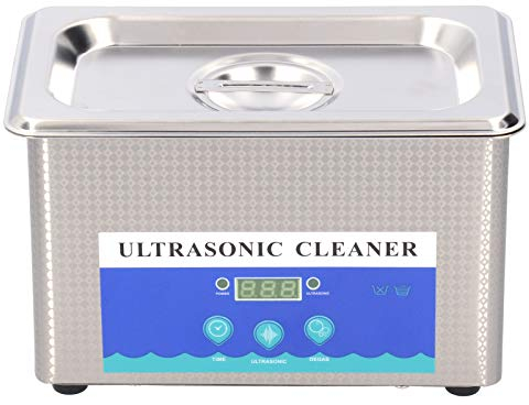 Ultrasonic Cleaner with Digital Timer and Heater, Professional Ultrasonic Jewelry Cleaner DK‑009A 0.9L 35W(AC220V UK)