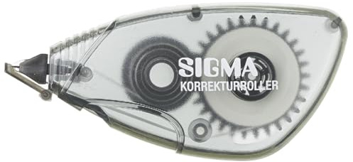 SIGMA Korrektur-Roller, Grau, 5 mm x 6m, 2 Stück