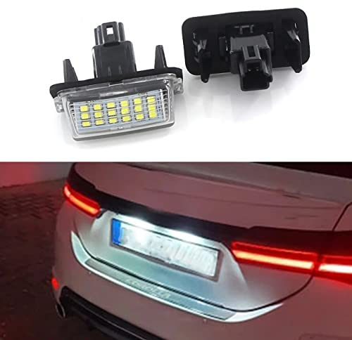 DHCN 2 Stück LED Kennzeichenbeleuchtung für T-oyota C-amry Avalon A-uris E18 V-ios Esquire A-vensis Esquire EZ Noah P-roace City SAI
