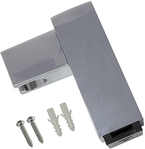 AERZETIX - C62396 - Support douchette rotatif mural 81 mm - pour mitigeur mélangeur d'eau pommeau baignoire sanitaire salle de bain tuyau flexible - en plastique - finition chromée