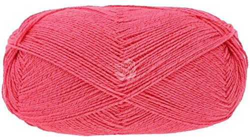 LANA GROSSA Meilenweit Cotone Vegano| Die Alternative ohne tierische Fasern | Handstrickgarn aus 76% Baumwolle, 14% Polyamid & 10% Polyester | 100g Wolle zum Stricken & Häkeln | 420m Garn FB7