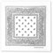 JOPHY & CO. Bandanas aus 100% Baumwolle für Damen Herren Kinder Unisex mit Paisley Muster Kopftuch Kopfbedeckung Schal für Haar/Hals/Handgelenk/Kopf COD.644 (Weiß Paisley)