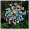 Solar WindmüHle, 178cm Groß Windrad Garten Metall Gross XXL, LED-Beleuchtung Gartenstecker Windspiel, FüR Terrasse Und Garten