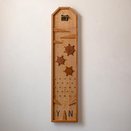 Gioco del Tappo Apribottiglie della Birra Y o N, Apribottiglie da Muro per Gli Amanti della Birra, Apribottiglie Vintage in Legno con Cassetta di Sicurezza, per Bar, Caverne, Giochi di Bevande