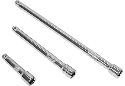 ANMOO 3/8 Inch Drive Wobble Extension Bar,3 Pieces Wobble Extension Bar Set,Extensions Socket Bar Made of Chrome Vanadium Steel for Tight Spaces & Mechanical Repairs