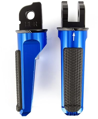 MCQNDS Cale Pied Moto pour CB600F pour Hornet 2002-2015 CB1000R 2008-2016 CBF1000 2006-2011 Repose-Pieds De Moto Pédale De Pilote Avant Pièces modifiées(Bleu)