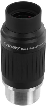 SVBONY SV230 Telescope Eyepiece, 8-20mm Zoom Eyepiece with Aspherical Lens Structure, 1.25‘’ 2‘’ Zoom Lens with Parfocal Design, 57 to 72 Degree Telescope Accessories for Planetary Observing Visual