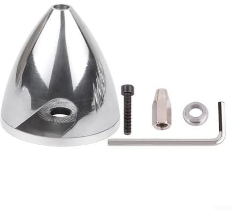 Modell-Flugzeug-Spinner, RC-Flugzeug-Aluminium-Legierung, Propeller-Spinner-Abdeckung, geeignet für Methanol-Benzinmotor, RC-Flugzeugmodell für RC-Modell, Flugzeug-Zubehör (57 mm)