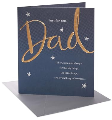 UK Greetings | Birthday Card for Dad | Just for You Design | With Envelope | Happy Birthday Gifts | Greeting Card | Him/Boys/Men | 165 x 190 mm