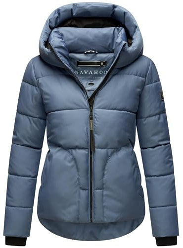 Navahoo Damen Winterjacke Lachperle XIV, kurze winddichte Steppjacke