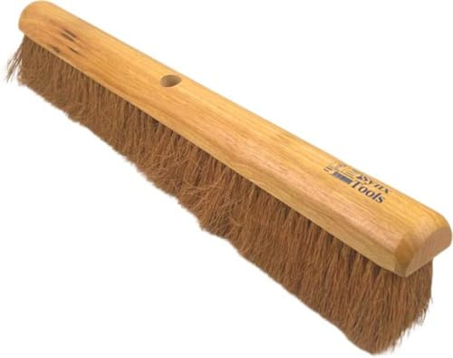 Synx Tools Kokosbesen 60 cm ohne stiel Kokosborsten Besen Naturborsten ohne stiel Zimmerbesen Außenbesen Hallenbesen Industriebesen Hausbesen Malerbesen Kehrbesen Besen weich Haarbesen Terassenbesen