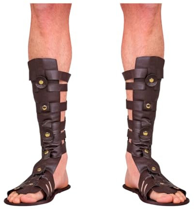 Horror-Shop Sandali Romani con Cinturini E Parastinchi