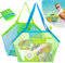 2 pcs Borsa Giocattoli Sabbia,Pieghevole Borsa Spiaggia da Rete per Spiaggia Grande Portatili durevole per Vacanze in Famiglia Riporvi Giocattoli