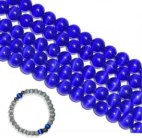 XENQITO 30 Piezas Cuentas de Cristal de Azul 6mm Abalorios de Vidrio Facetado Transparentes Redondas para Hacer Bisuteria y Manualidades Collares Pulseras Accesorios