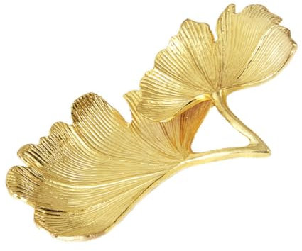 BESPORTBLE Plateau à Bijoux Forme Ginkgo Organisateur Bijoux Porte-bagues Présentation Coiffeuse