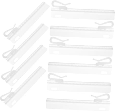 Veemoon 25pezzi Ganci per Tende in Plastica con Estesa Regolabili in Altezza per Tende Alte Ganci Pinza Scorrevoli per Finestre Doccia e Porte Accessori Resistenti per Bastoni