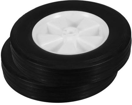 WEKADRIN 2pcs Lawn Mower Replacement Wheels Solid Rubber Casters Garden Machine Wheels Pp Material Easy to Install