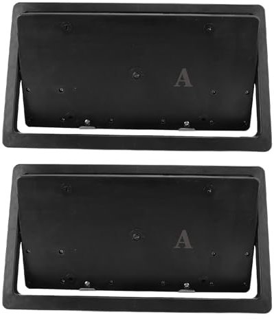 XUMIUZIY Flipper di Targa da 2 Pc con Telecomando, Copertura di Lancio Elettrico per la Targa, Adattamento Universale, Costruzione ABS, Include Batteria CR2016 e Kit a Vite