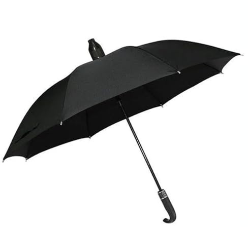 Chesoon Paraguas Bastón con Funda Impermeable 55 Pulgadas Apertura Automática Dobles Varillas Tela Empuñadura Curva de Gancho 4 Colores
