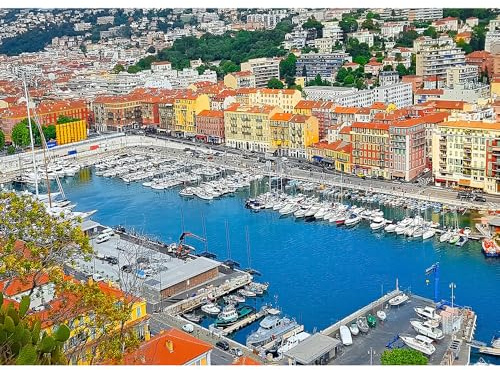 200 (35 x 25 cm) Puzzles, Medienlager Port Limpianis, Côte d'Azur, Französisches Posterpuzzle