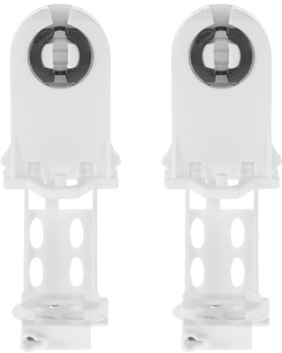 TOMETURE Lot de 2 douilles pour tubes fluorescents LED T8, type « tombstone », compatibles avec les ballasts à démarrage programmé.