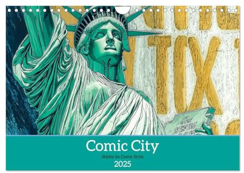 Comic City (Wandkalender 2025 DIN A4 quer), CALVENDO Monatskalender