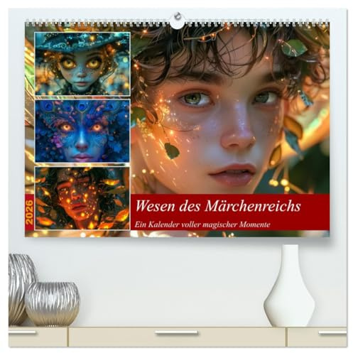 Wesen des Märchenreichs (hochwertiger Premium Wandkalender 2026 DIN A2 quer), Kunstdruck in Hochglanz: Dieser außergewöhnliche Kalender entführt Sie ... und mystischer Orte. (CALVENDO Menschen)