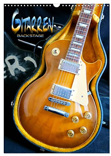 Gitarren backstage (Wandkalender 2026 DIN A3 hoch), CALVENDO Monatskalender: Atmosphärische Aufnahmen beliebter Rockgitarren aus dem Backstagebereich (CALVENDO Kunst)