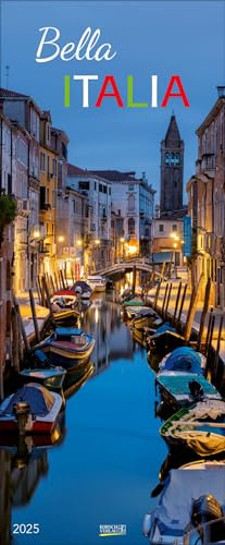 Bella Italia 2025: Schmaler Wandkalender. Foto-Kunstkalender stimmungsvollen Aufnahmen aus Italien. PhotoArt Vertikal Format: 28,5x69 cm.