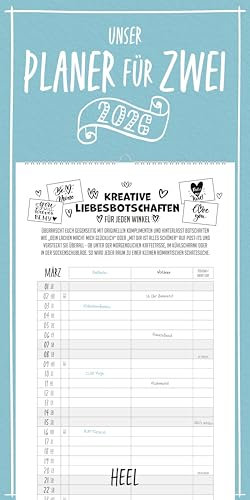 Unser Planer für Zwei - Paarplaner Kalender 2026: Terminplaner für Paare mit 12 Ideen für besondere Unternehmungen