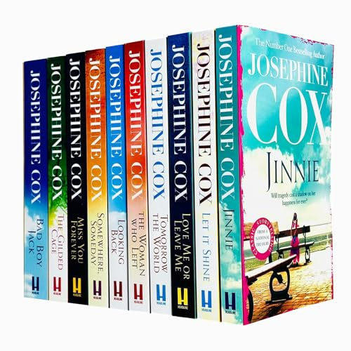 Josephine Cox 10 Books Collection Set (Lonely Girl,Jinnie,Let It Shine,The Woman Who Left,Looking Back,Blood Brothers,Journey's End,Three Letters,The Broken Man,Midnight)