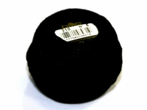 310 DMC Perlgarn, Baumwolle, Größe 5, 10 g Ball