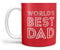 FOCO Liverpool FC EPL Premier League World's Best Dad Slogan Football Club Mug in Team Colour